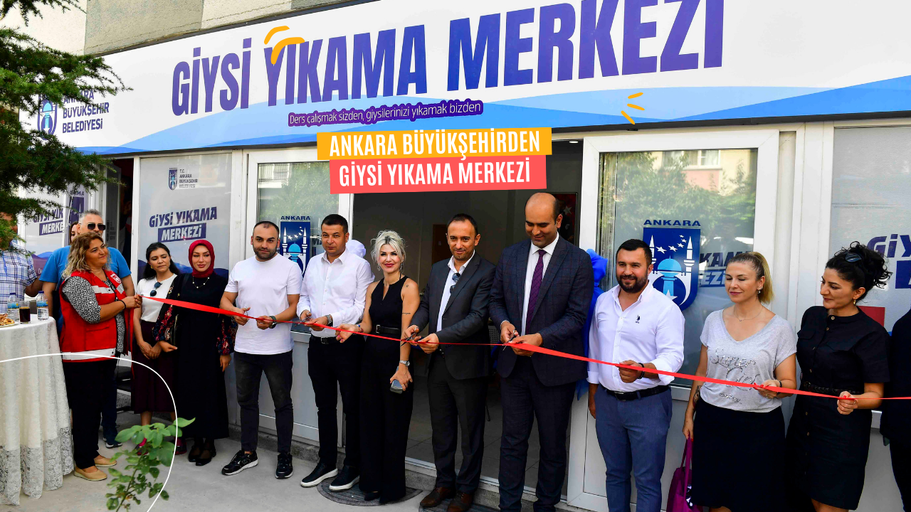 ANKARA BÜYÜKŞEHİR’DEN ÜNİVERSİTE ÖĞRENCİLERİNE ÖZEL GİYSİ YIKAMA MERKEZİ