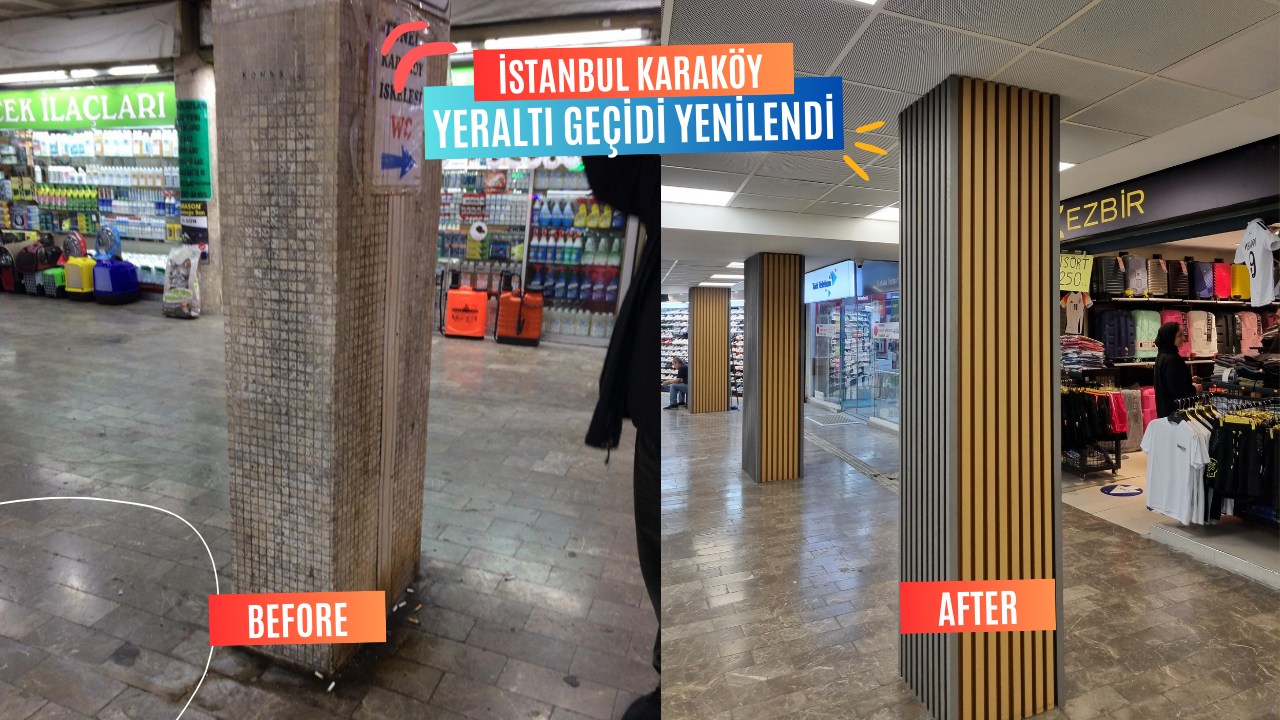 İSTANBUL KARAKÖY YERALTI GEÇİDİ YENİLENDİ